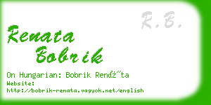 renata bobrik business card